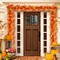 Fall Garland with Lights Autumn Garland with Pomegranate Pumpkin - Orange